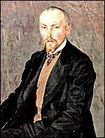 А.Головин. Портрет Н.Рериха. 1907.