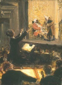 Роберт Штерль. Эрнст фон Шух дирижирует на представлении «Кавалера розы», 1912