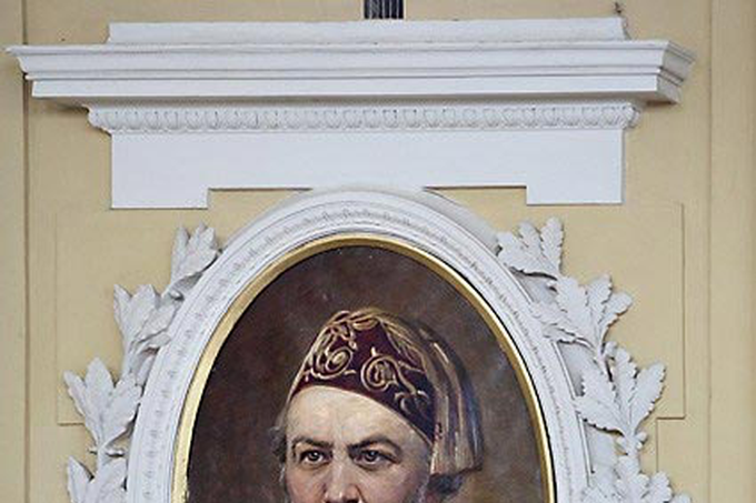 Портрет М.И. Глинки в Большом зале Московской консерватории