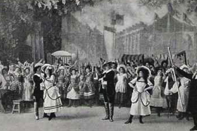 «Марта». Сцена ярмарки. Рисунок 19 века